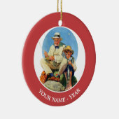 Ornement Rond En Céramique Attraper le grand (Droite)