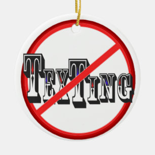 Ornement Rond En Céramique Aucun service de mini-messages