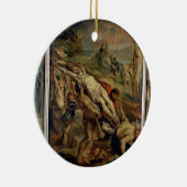 Ornement Rond En Céramique Augmenter de la croix, peint avant 1609-10 ( (Droite)