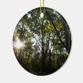 Ornement Rond En Céramique Automne Matin au Parc national de Shenandoah (Gauche)