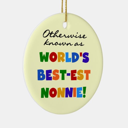 Ornement Rond En Céramique Autrement connu comme cadeaux de Meilleur-est (Droite)