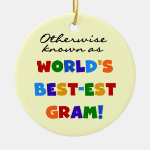 Ornement Rond En Céramique Autrement connu en tant que cadeaux de gramme du