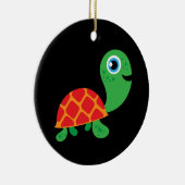 Ornement Rond En Céramique Awesome Turtle (Droite)