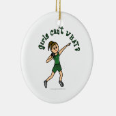 Ornement Rond En Céramique Bac vert clair (Droite)