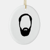 Ornement Rond En Céramique barbe (Droite)