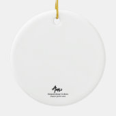 Ornement Rond En Céramique Barcelona's soccer fanatic dog. Barcelone, Spain (Dos)