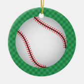 Ornement Rond En Céramique Baseball Ornament - SRF (Devant)
