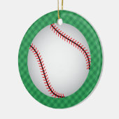 Ornement Rond En Céramique Baseball Ornament - SRF (Gauche)