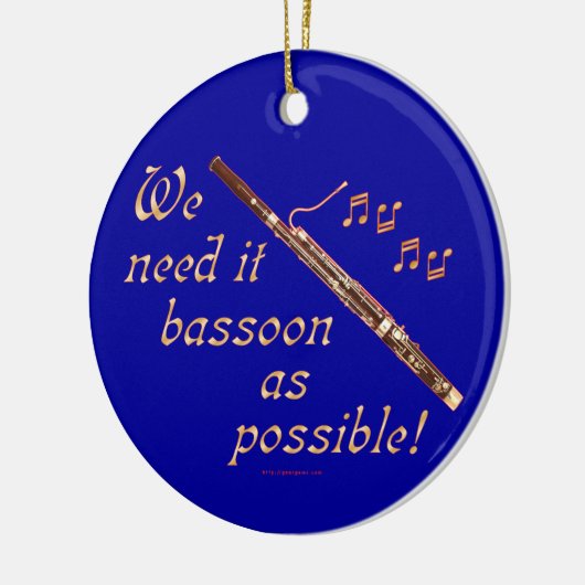 Ornement Rond En Céramique Basson comme possible (Gauche)