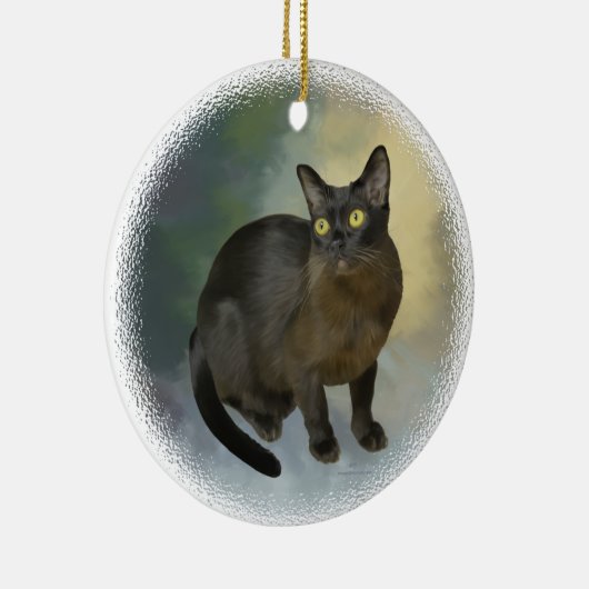 Ornement Rond En Céramique Beau birman (Droite)