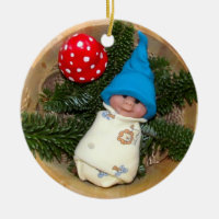 Bébé Elf, champignon : Sculptures en argile de