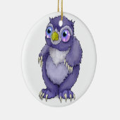 Ornement Rond En Céramique Bébé Owlbear (Droite)