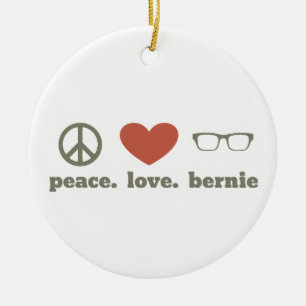 Ornement Rond En Céramique Bernie Sanders Swag Election Swag