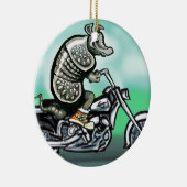 Ornement Rond En Céramique Biker Club Dillo (Droite)