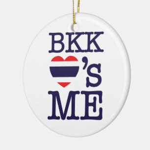 ORNEMENT ROND EN CÉRAMIQUE BKK LOVE'S ME