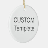 Ornement ROND en céramique blanc fait sur commande (Droite)