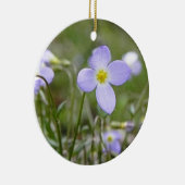 Ornement Rond En Céramique Bluets - dames de quaker (Droite)