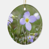 Ornement Rond En Céramique Bluets - dames de quaker (Gauche)