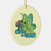 Ornement Rond En Céramique Bogue mignon (Droite)