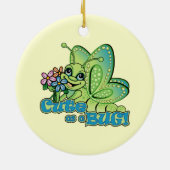 Ornement Rond En Céramique Bogue mignon (Dos)