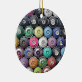 Ornement Rond En Céramique Boîtes de jet (Droite)