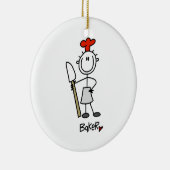 Ornement Rond En Céramique Boulon avec racleur (Droite)