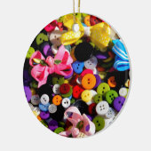 Ornement Rond En Céramique Boutons et arcs (Gauche)