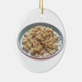 Ornement Rond En Céramique Bowl of Oatmeal (Droite)