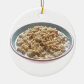 Ornement Rond En Céramique Bowl of Oatmeal (Devant)