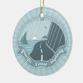 Ornement Rond En Céramique Briller de enroulement de PCH (Gauche)