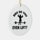 Ornement Rond En Céramique Bro, Tu Souffles Même ? (Droite)