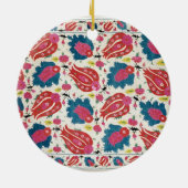 Ornement Rond En Céramique Broderie, turc (textile) (Dos)