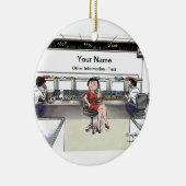 Ornement Rond En Céramique Broker - Femme (Droite)