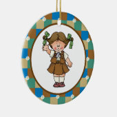 Ornement Rond En Céramique "brownie" 1 (Droite)