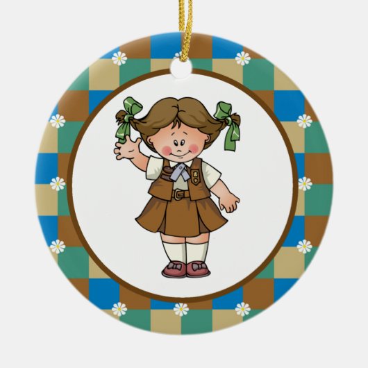 Ornement Rond En Céramique "brownie" 1 (Devant)