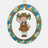 Ornement Rond En Céramique "brownie" 1 (Gauche)