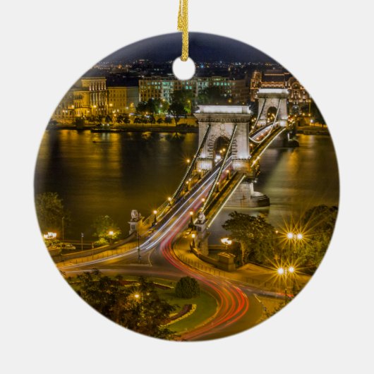 Ornement Rond En Céramique Budapest, Hongrie (Dos)