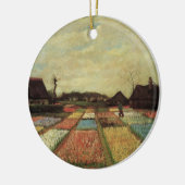Ornement Rond En Céramique Bulb Fields par Vincent van Gogh (Gauche)