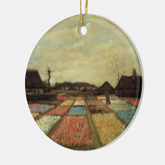 Ornement Rond En Céramique Bulb Fields par Vincent van Gogh (Gauche)