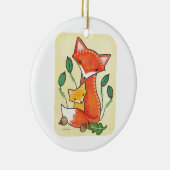 Ornement Rond En Céramique Cadeau fait sur commande de bébé de premier (Droite)