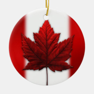 Ornement Rond En Céramique Cadeaux canadiens personnalisés de souvenirs d'orn