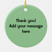 Ornement Rond En Céramique Café et beignets (Dos)