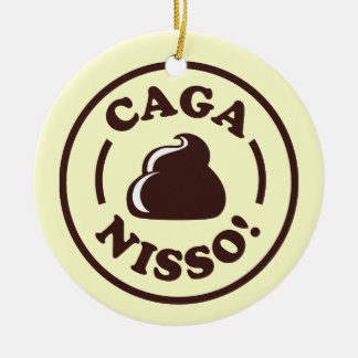 Ornement Rond En Céramique Caga Nisso !