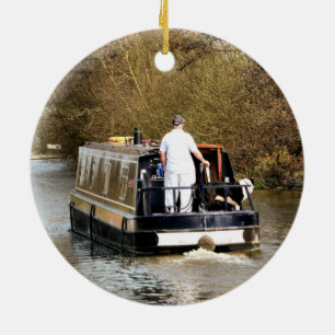 ORNEMENT ROND EN CÉRAMIQUE CANAUX