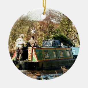 ORNEMENT ROND EN CÉRAMIQUE CANAUX