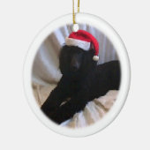 Ornement Rond En Céramique Caniche standard (Gauche)