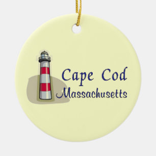 Ornement Rond En Céramique Cape Cod le Massachusetts