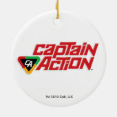 Ornement Rond En Céramique Capitaine Action 2010 (Dos)