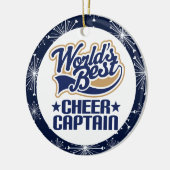 Ornement Rond En Céramique Capitaine Gift Ornament d'acclamation (Gauche)