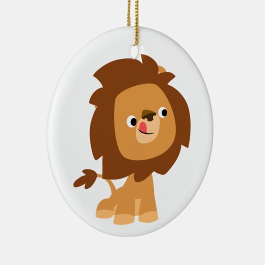 Ornement Rond En Céramique Caricature cute gourmande (Droite)